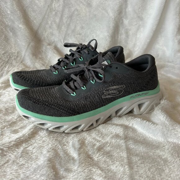 Skechers Memory Foam Air Cooled Sneakers Womens Size 8 Gray Lace Up - Picture 1 of 8
